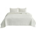 thumbnail image 6 of Chezmoi Collection Linden 3-Piece Floral Leaves Reversible Cotton Quilt Set, 6 of 8