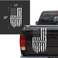 thumbnail image 2 of Freedom Distressed American USA US Flag Truck Tailgate Vinyl Decal Sticker fits most Pickup Trucks U.S. Decal for Liberty, Independence, Self-determination, Autonomy (11" x 20", White), 2 of 8