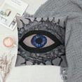 thumbnail image 2 of Nawypu  Decorative Evil Eye Pattern Throw Pillow Cover for Couch – Grey Cushion Cover – Unique Home Decoration Pillow Case (Gray), 2 of 5