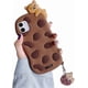 thumbnail image 1 of Phone Case for iPhone XR, Super Cute 3D Brown Cookie with Bear Lying on Top Soft TPU Silicone Gel Rubber Cover Case, Kawaii Cartoon Case Full Body Str, 1 of 4