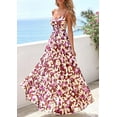 thumbnail image 3 of PRETTYGARDEN Women's Floral Maxi Dress Summer Outfits Spaghetti Strap Flowy Long Sundress Beach Vacation Boho Dresses, 3 of 10