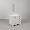 thumbnail image 2 of Water Creation Madison 36" Wood Single Bathroom Vanity in Pure White and Chrome, 2 of 8
