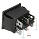 thumbnail image 1 of 2Pcs 6-Pins Encendido / Apagado / Encendido 250V / 10A 125V / 15A Interruptores Basculantes De Bloqueo De Ventana Eléctricos Macarena Interruptor basculante de la ventana DPDT, 1 of 8