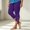Purple, variant on Asgosdo Women Plus Size Lace Hem Capri Leggings High Waist Stretch Solid Casual Cropped Pants