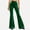 Green womens pants 06, variant on MMJ Plus Size Flare Pants for Women Flowy Solid Velvet Slim Fit High Waist Stretchy Business Casual Trousers with Pockets Full Length