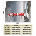 thumbnail image 3 of Kll Fleece Blanket Plush Throw Blanket 3d Lighthouse In The Surf,Soft Fuzzy Cozy Flannel Blanket For Couch Sofa Bed.(80"X60"), 3 of 9