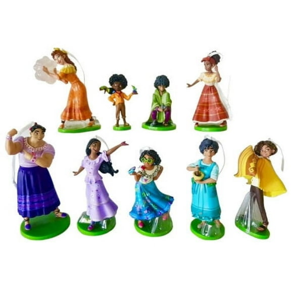 ENCANTO Ornament 9pc Set Mirabel Isabela Luisa Bruno Antonio Pvc Figure Figurine New
