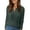 503_Blackish Green, variant on Women's Long Sleeve T-shirt Women'S New Solid Color Button Knit Fall Winter Casual V Neck Long Sleeve Stripe Top, Women's Long sleeve T-shirt M