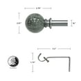 thumbnail image 3 of Nancy Adjustable Single Curtain Rod 84" to 120"-Antique Silver, 3 of 5