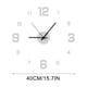 thumbnail image 3 of Kit de pegatinas para reloj de pared grande | Espejo acrílico de 40 cm y esfera de metal | Decoración abstracta para salón, oficina y tienda | Incluye manecillas y mecanismo de cuarzo, 3 of 4