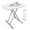 White, variant on Sunshen Small Folding Table Portable, 18" Adjustable Height Personal Laptop TV Tray, Camping Table, HDPE Plastic Top with Steel Frame,White