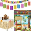 Party City Luau Decoration Kit, Party Supplies, Includes Table Skirt, Scene Setter and Garland