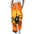 thumbnail image 2 of WXLWZYWL Womens Halloween Sweatpants Graphic Print Pants Drawstring Waist Joggers Casual Lounge Pants Athletic Workout Pants, 2 of 5