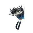 thumbnail image 4 of Tocado de plumas para hombres y mujeres, Halloween, adultos, espectáculo de danza, tocado ., 4 of 9