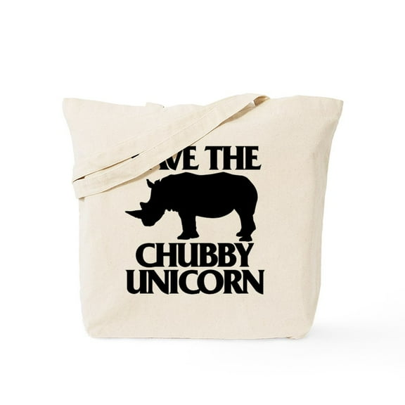 CafePress - Save The Chubby Unicorn Tote Bag - Unisex Canvas Tote Bag, Beige, 1-Piece