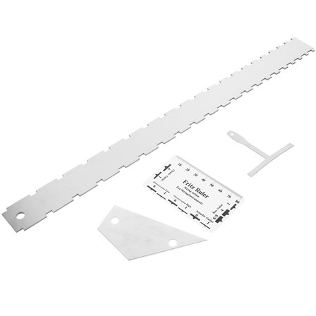 HOOWIFFY Guitar Luthier Tools Metal 12Pcs 16.5x1.5x0.08in