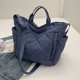 thumbnail image 5 of Bolso cruzado mullido para mujer, bolso de hombro acolchado de gran capacidad, bolso de viaje suave, 5 of 8