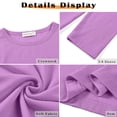 thumbnail image 6 of MOSHU 3 Pack 3/4 T Shirts for Womens Crew Neck Womens Shirts Dressy Basics Tees Casual Loose Fit Fall Tops, 6 of 10