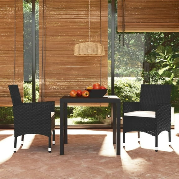 vidaXL Patio Dining Set with Cushions 3/5/7/9 Piece Multi Colors Multi Sizes