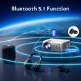 thumbnail image 4 of LAICAIW Projector, Native 1080P Projector with 5G WiFi and Bluetooth, 12000L Mini Portable Projector 4K Supported, Home Movie Projector Compatible with TV Stick Smartphone & Tablet Laptop HDMI USB TF, 4 of 7