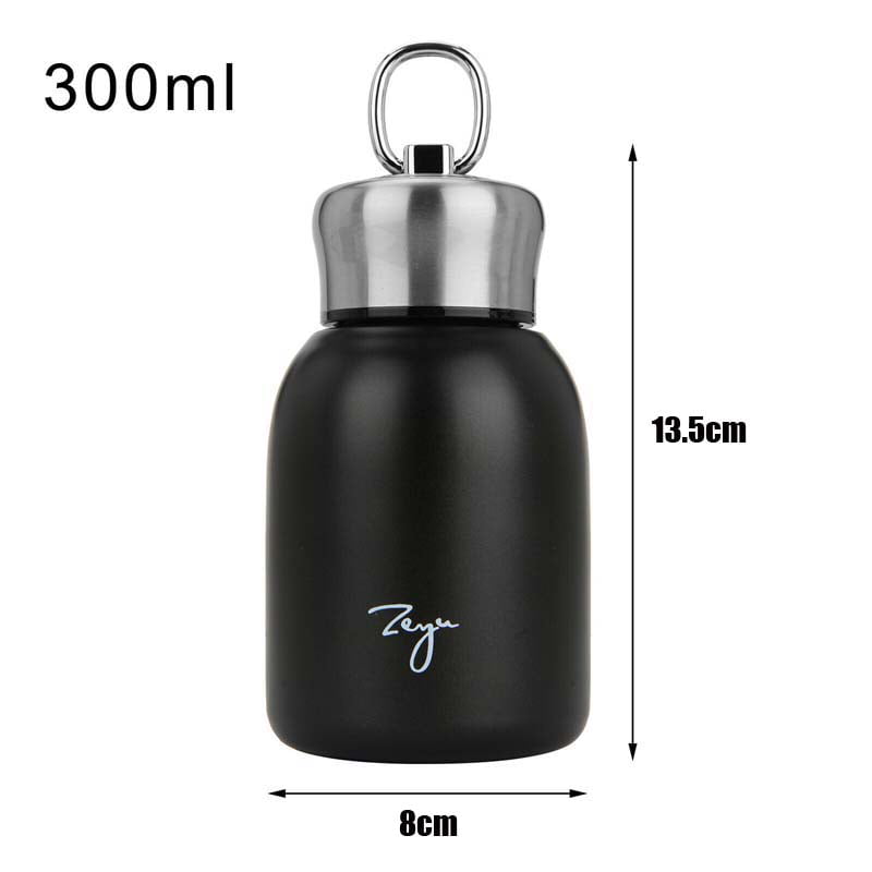 Frabble8 Vacuum Flask 300ml - Insulated Coffee Mug with Lid for Office- Travel Mug - Mini Thermos Flask - Tea Coffee Tumbler - Small Coffee Flask or