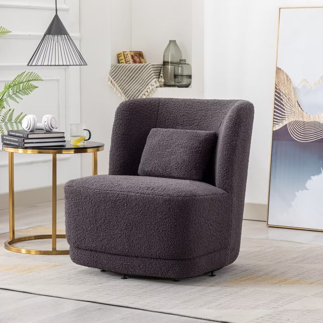 BFZ Swivel Chair, Comfy Round Accent Chair for Living Room, Swivel