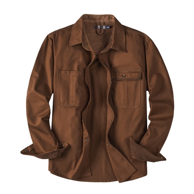 Camisas de franela de algodón para hombre, camisas casuales de manga larga con botones, camisas suaves cepilladas para exteriores Adepaton BST3003099-2