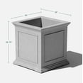 thumbnail image 2 of Veradek Brixton Cube 20"Planter Gray Gray, 2 of 9