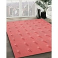thumbnail image 3 of Ahgly Company Machine Washable Indoor Square Transitional Fire Engine Red Area Rugs, 4' Square, 3 of 7