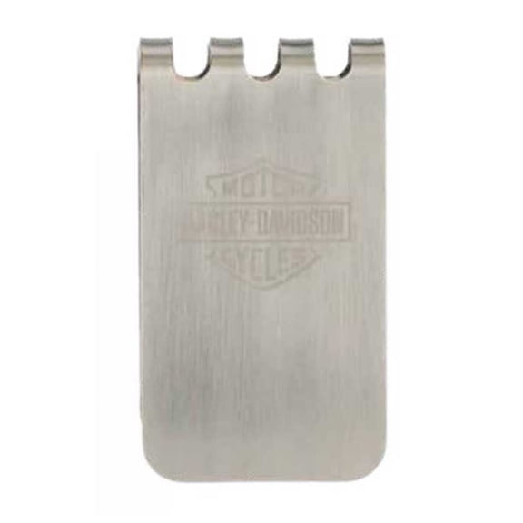 Harley-Davidson Men's B&S Metal Money Clip/Bottle Opener - Brushed Nickel, Harley Davidson