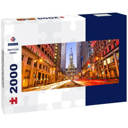 Noah Jigsaw Puzzle Philadelphia, Pennsylvania, USA City center at City Hall during the evening hour panorama 2000 pieces