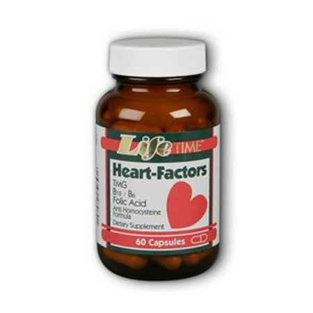 Facteur de coeur Contient TMG acide folique, vitamines B6 et B12 Lifetime 60 Caps