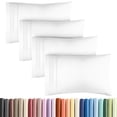 thumbnail image 1 of Juego de fundas de almohada King Size CGK Unlimited Ultra Soft x4, color blanco, 1 of 8