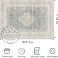 thumbnail image 2 of 5x7 Area Rugs for Living Room,Non Slip Indoor Boho Area Rug Carpet Home Décor for Entryway, Bedroom, Dining Room, Beige Grey, 2 of 7