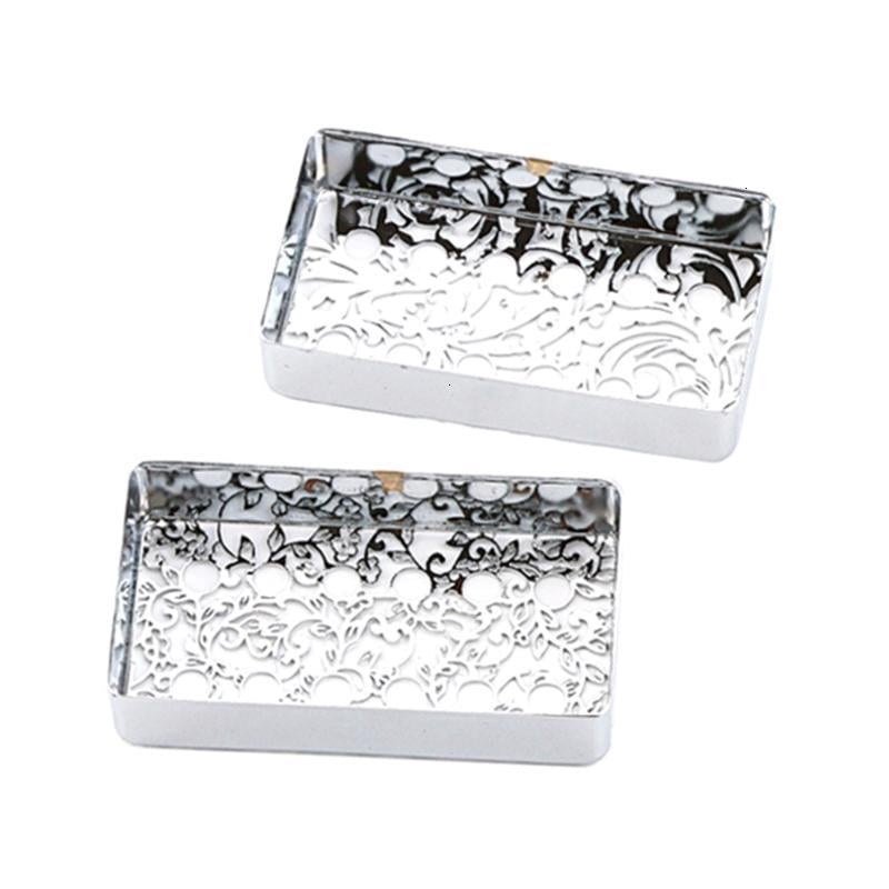 CEORPER 2 Pcs Electric Guitars Pickup Cover Flower Pattern Brass Humbuckers Cover