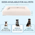 thumbnail image 5 of PETMAKER Dog Bed with Bolster, Nonslip Bottom, and Washable Cover (Cream), 5 of 6