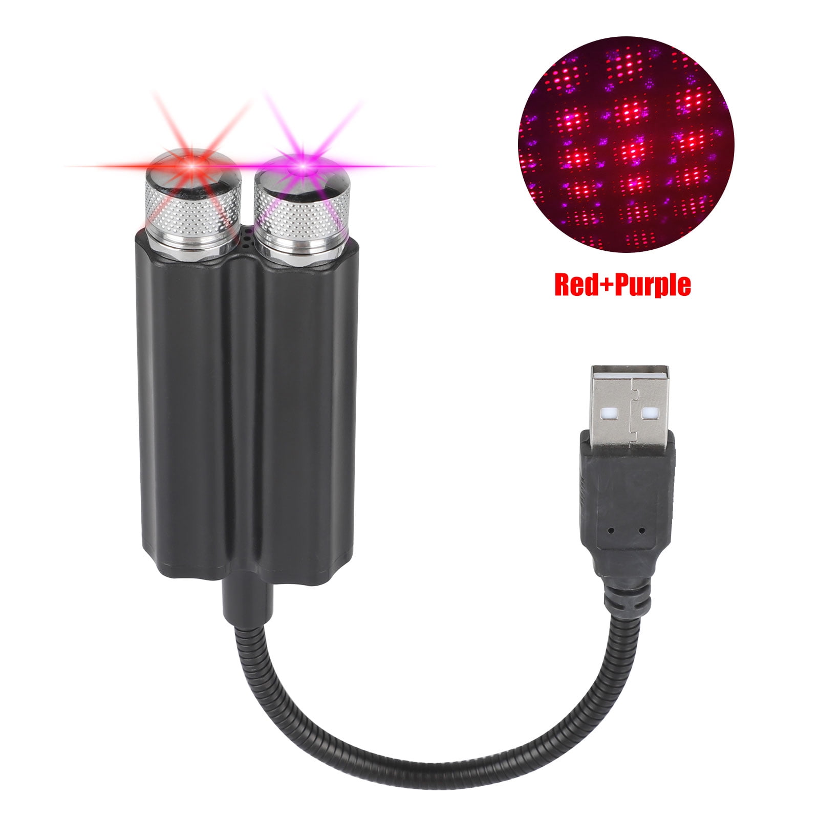 EEEkit USB Night Light Star Projector, Car Auto Roof Lights, Adjustable