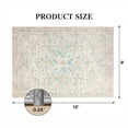 thumbnail image 6 of CHITOOMA 9'x12' Boho Area Rugs for Living Room, Machine Washable Floral Area Rug with Non-Slip Backing, Stain Resistant Non-Shed Carpet for Bedroom, Dining Room, Dorm, Office, 6 of 8