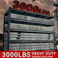 thumbnail image 7 of REIBII 60" W Garage Shelving 3000LBS Heavy Duty Storage Shelves Adjustable 5 Tier Metal Storage Rack,60" W x 24" D x 72" H, 7 of 7