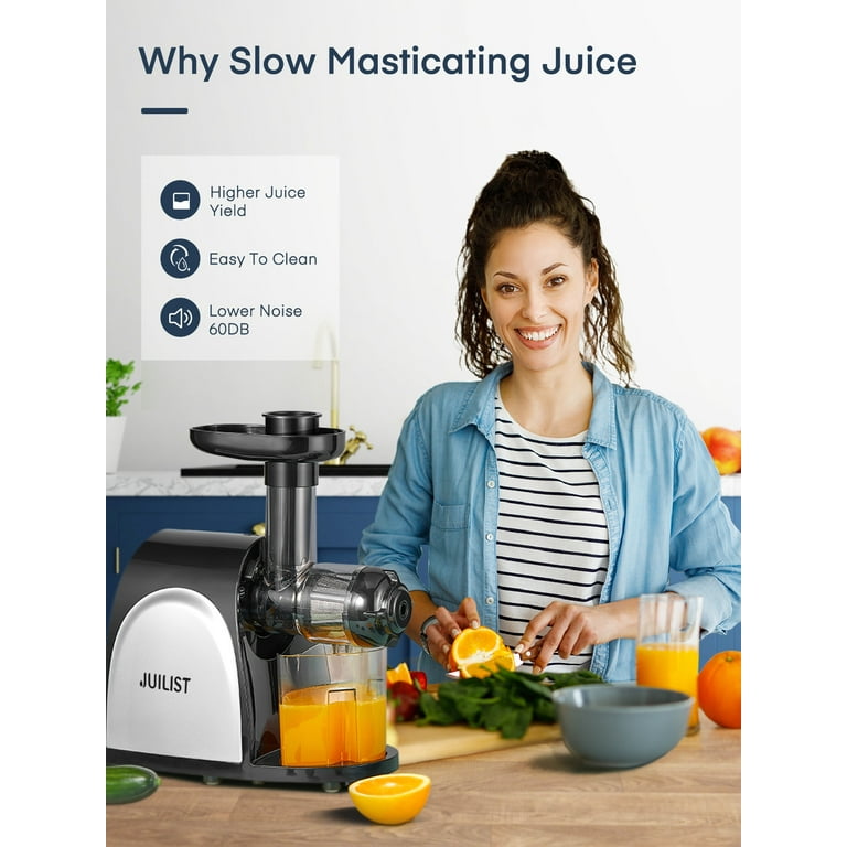 Juilist Juicer Machines, 3 Wide Mouth Juicer Extractor, 3-Speed Setting,  400W Easy to Clean, Red 