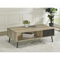 thumbnail image 2 of Welsh 1-drawer Engineered Wood Coffee Table Distressed Pine, 2 of 11