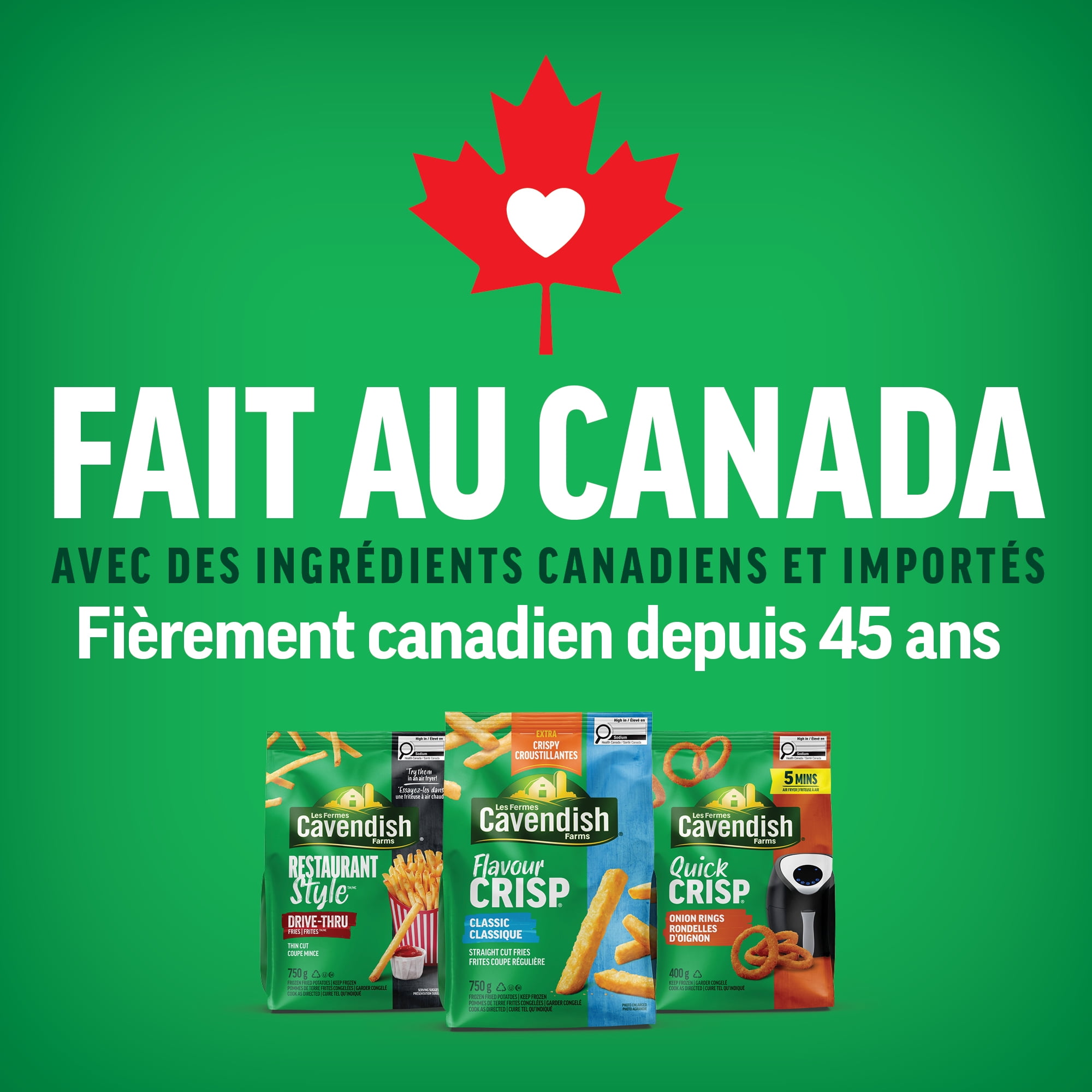 Cavendish Farms FlavourCrisp Classic Crinkle Cut Fries | Made in Canada | Proud Canadian Company, FlavourCrisp Crinkle Cut