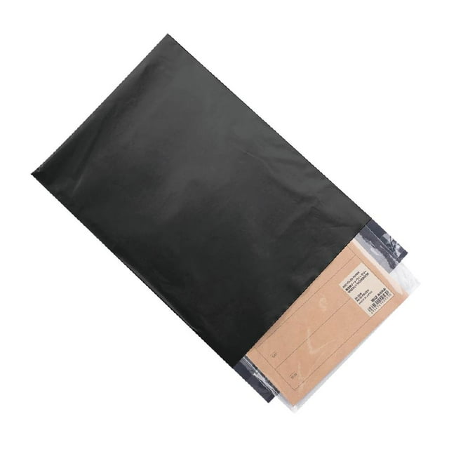 WiiGreen 300 PCS 7.5x10.5 inch Poly Mailers Shipping Envelopes Packaging Bags, Black