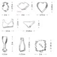 thumbnail image 7 of Bachelorette Party Cookie Cutter Set 8 Pc - Foose Cookie Cutters - USA Tin Plated Steel, 7 of 7