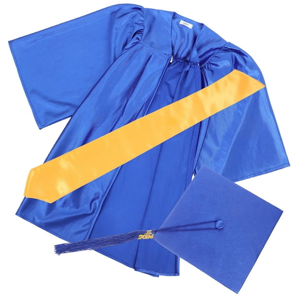 TABLETREANDS 1Jgo Traje De Graduación 2024 Con Y Gorro En Poliéster Resistente Para Ceremonia Escolar