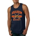 thumbnail image 1 of Wild Bobby City of Anaheim Hockey Fantasy Fan Sports Men's Tank Top, Navy, Large, 1 of 5