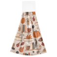 thumbnail image 7 of Yayeee Kitchen Hanging Hand Towels Set of 2 with Loop Bathroom Absorbent Tie Towel, Fall Acorns Pattern, 7 of 7