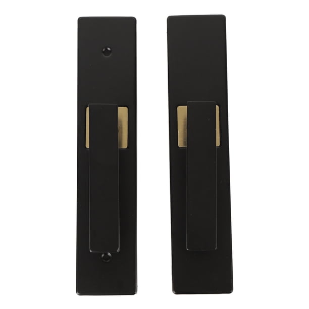 Juego de Cerradura de Dormitorio Cerradura de Puerta Europea Palanca de Puerta Moderna Hogar Habitación Interior Inodoro aleación de Aluminio Silenciosa con Manija Baño Negro ANGGREK Otros