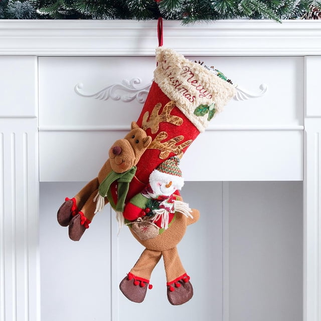Navidad Storgying Presents Bag Adornos Colgante Navidad Decoración de Navidad Árbol de Navidad Decoración para Navidad Holiday año B CUTICAT Medias de Navidad