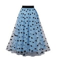 thumbnail image 4 of Sngxgn Skirts for Women with Shorts High Waist Pleated Skirts(Blue,XXL), 4 of 8